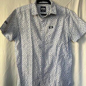Superdry Shoreditch Button Down Short Sleeve Shirt Size L